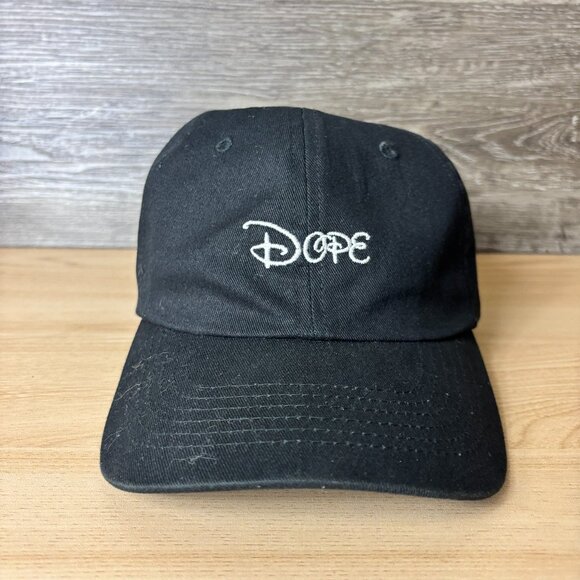 Dope Disney Hat Cap Strap Back Black One Size Adjustable - Picture 1 of 8
